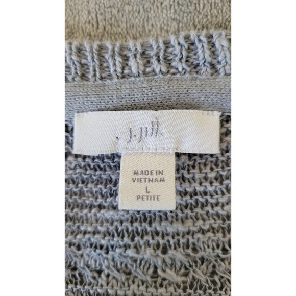 J. Jill Open Knit Short Sleeve High Low Sweater - Picture 3 of 4